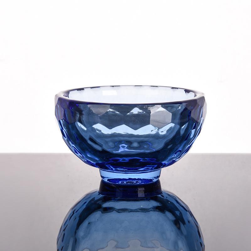 

Цветная изоляционная антиожоговая стеклянная чаша, термостойкая, хрустальная, для мороженого, десертная чаша, для отеля, дома, свадебного декора 60x32mm