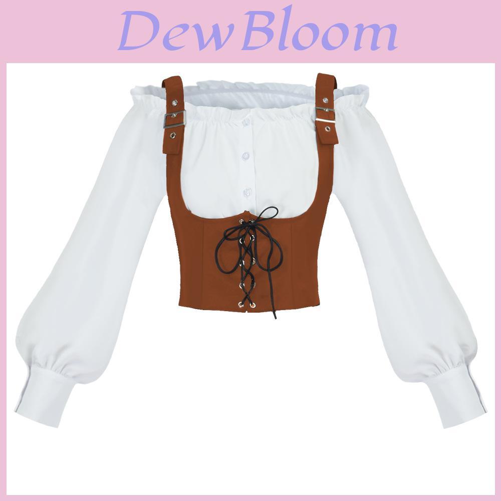 Polyester Velvet Vest With Ears Border Long Sleeve For Halloween Cosplay And Fantasy Role Play