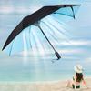Fan Umbrella with UV Protection Rechargeable Fan Sun Umbrella for Fishing Golfing Beach Picnics Outdoor Activities