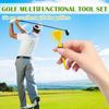 Creative Trophy Golf Tee Set 10 Pieces Durable Golf Ball Holder Stakes Golf Sport Accessories for Outdoor Practice and Game Use