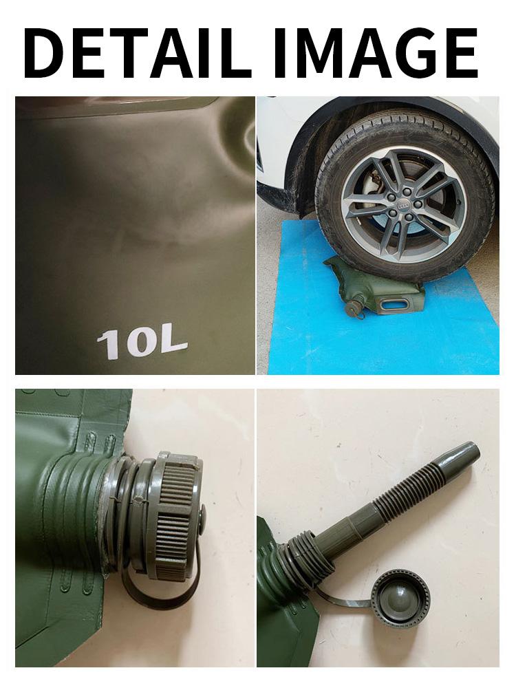 Outdoor soft oil bag 5L gasoline bag Diesel bag 10L 20L 30L Oil delivery conduit Foldable Suitable for off-road motorcycle ATV Car