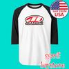 Maxima Racing Oils Men#039;s Raglan White Black Size S To 2XL Unisex T-Shirt