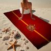 1 Stück Spanien Wappen Strandtuch - Weiche, Saugfähige Mikrofaser, Leicht, Ideal für den Strand, Partys, Reisen, Camping Fan Geschenke
