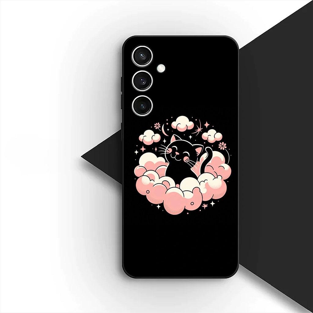 Phone Cover for Huawei P30 P20 Mate 20 Lite Pro Y7 Y6P Y7A 2019 Nova 5T 3I Funda Casing Soft Case Cartoon Cat Meow Kitten