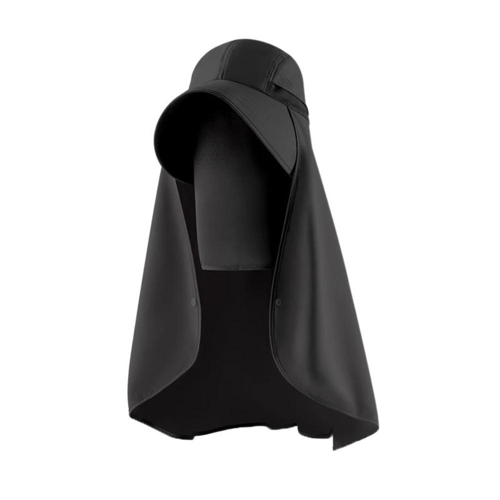 Wide Brim Mountaineering Hat Detachable Mask Women Sun Hat Simple Shawl Fisherman Hat  Outdoor