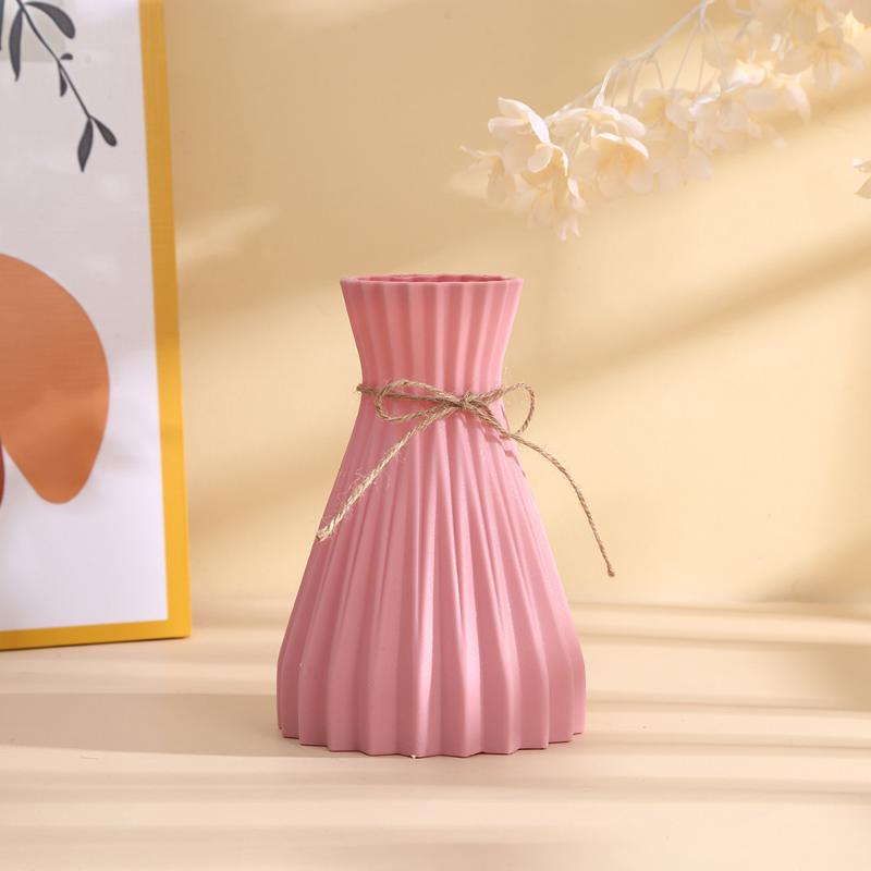 Creative Origami Vase European Pleated Vase Plastic Waist Folding Flower Vase Folding Paper Style Dry Flower Bottle Modern