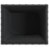 Vidaxl Donica Ogrodowa, Czarna, 36X30X32 Cm, Rattan Pe