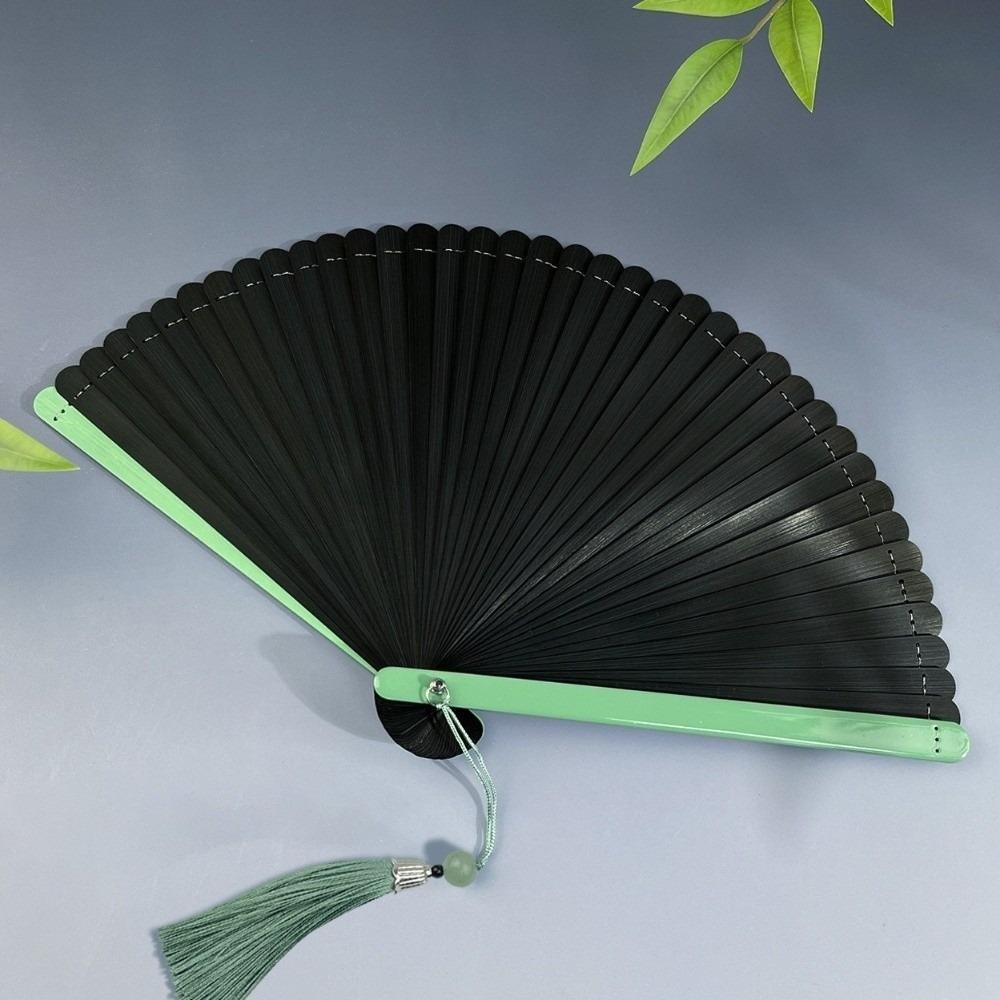 with Tassel Chinese Fan Ancient Style Dance Fan Lightweight Bamboo Folding Fan Photography Props