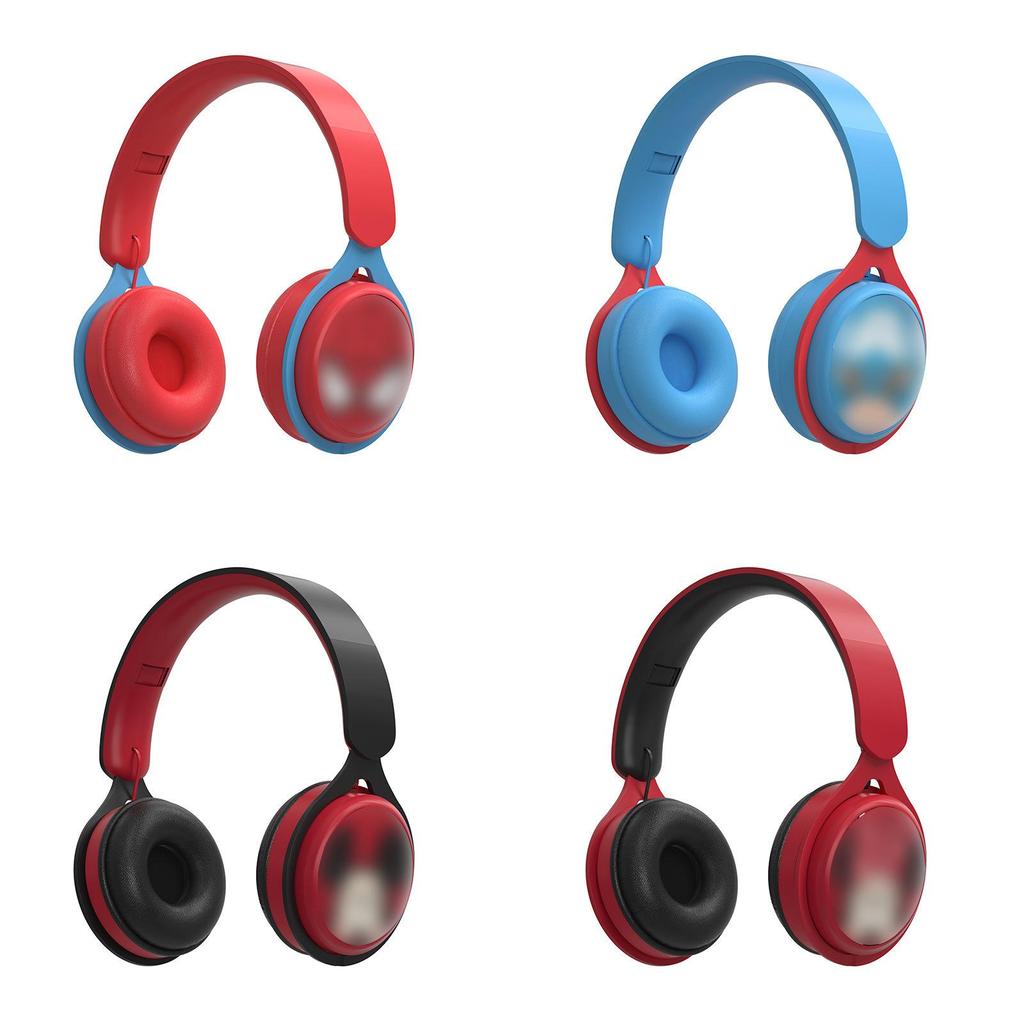 Spider Man Bluetooth Headphones Wireless Collapsible Support For Sports And Fitness