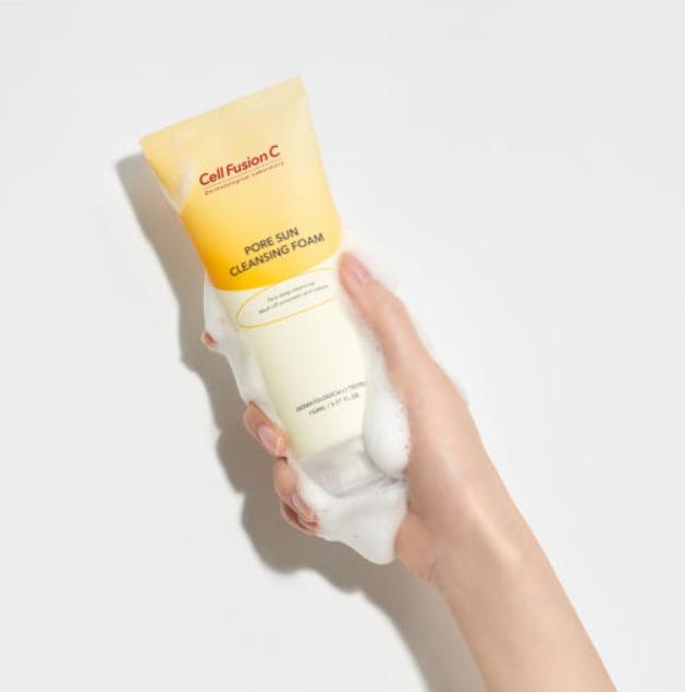 Cell Fusion C Pore Sun Cleansing Foam 150ml – Deep Clean & Pore Care