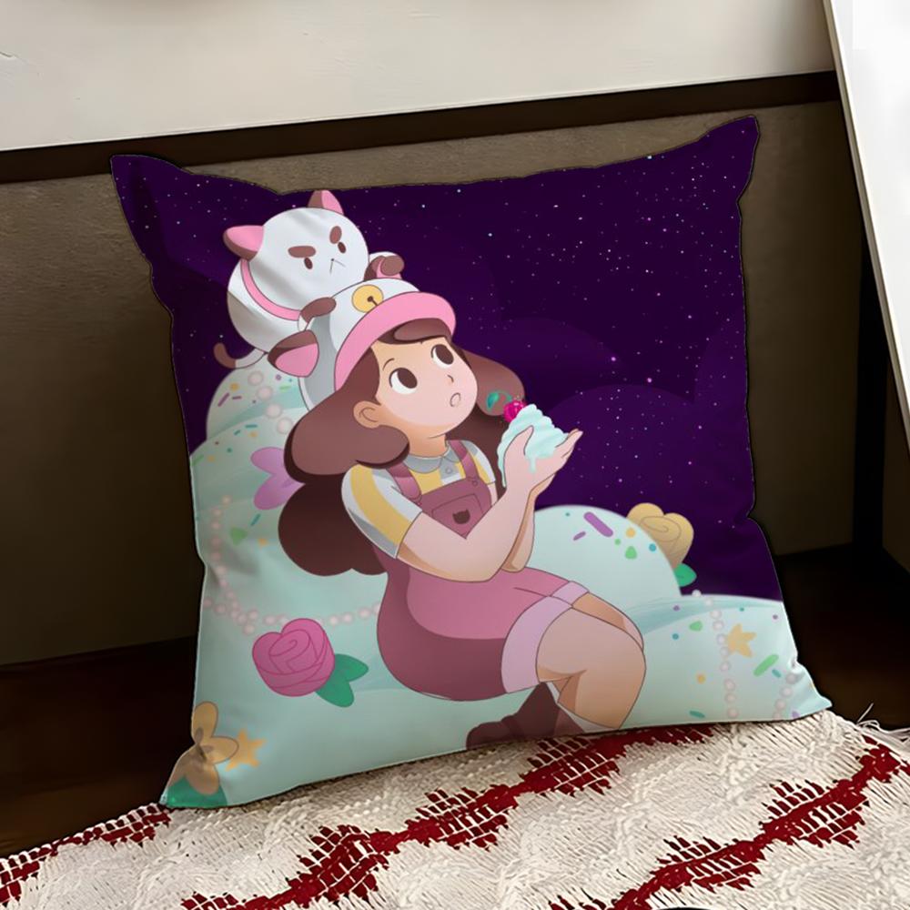 BBee And PPuppycat Cushion Cover Reversible Soft Durable Pillow Cover Home  Car MultiScene Use for Daily Comfort