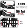 Socpuro Motorcycle License Plate Holder Black LED Light License Plate Holder Universal Aluminum Alloy