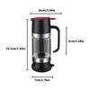 High Capacity Honeys and Syrup Dispenser Press Operated Honeys Jar with Handle for Breakfast and Cooking Kitchen Gadget