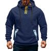 Men's Casual Loose Fit Color Block Hoodie for Fall and Winter Everyday Wear