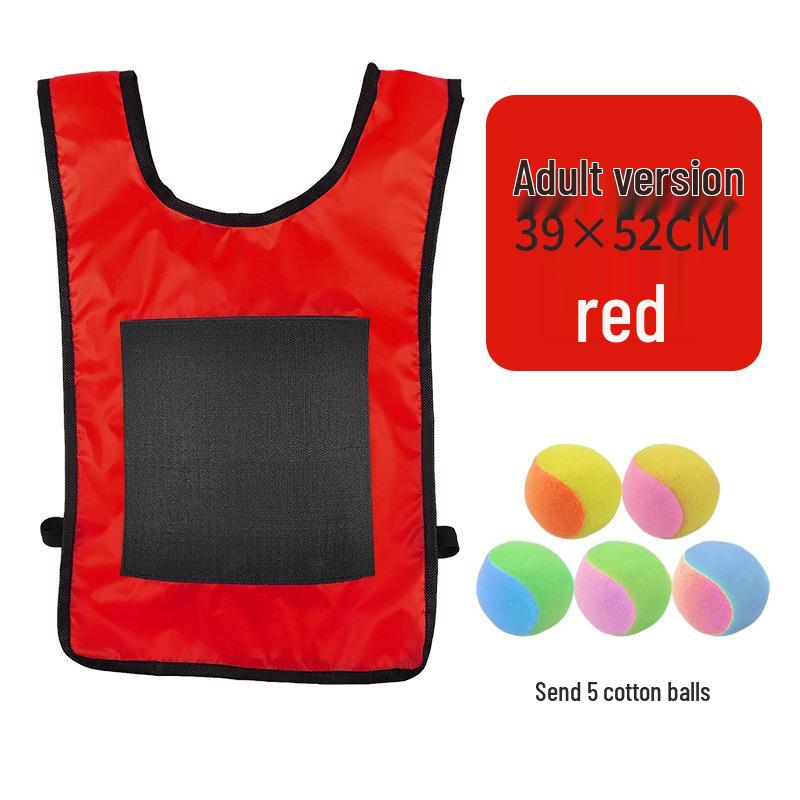 Children's Sticky Ball Dodgeball Vest for Outdoor Parent-Child Games