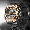 LIGE Men Military Watch Digital 50m Waterproof Wristwatch LED Quartz Clock Sport Watch Male Big Watches Men Relogios Masculino