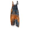 Women's Jumpsuit  Print Casual Loose Vintage Shoulder Strap Cotton Linen