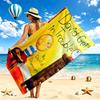 David Cannot Beach Towel Quick Dry Soft MicrofiberSand Resistant Oversized Cabana Bath Sheet for Swimming Pool Travel Gift