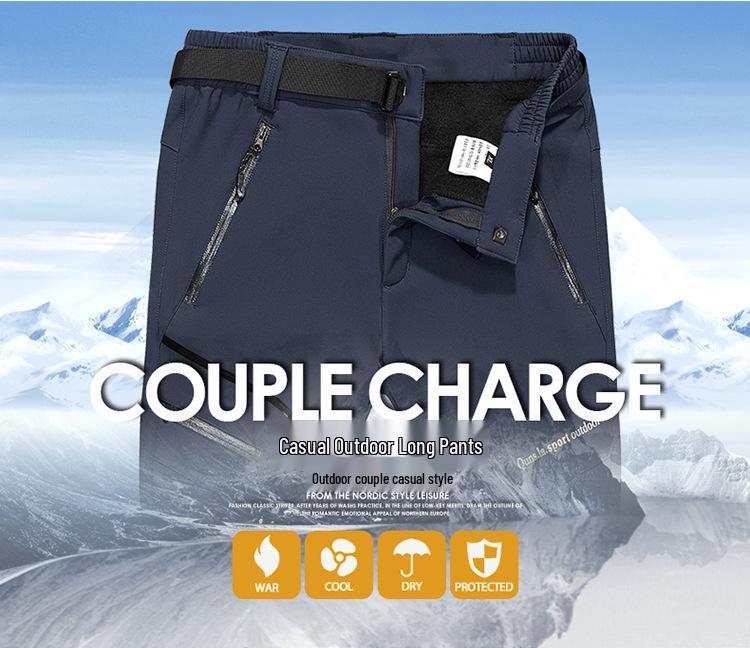 Pantalones de Esquí Softshell con Forro Polar Impermeables, Transpirables y Suaves para Hombre y Mujer - Calidez y Comodidad Otoño/Invierno