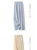 Spring/Summer 2025 Yamamoto Women's Textured Wide-Leg Draped Pants - Cool, Fashionable, Straight-Leg Design