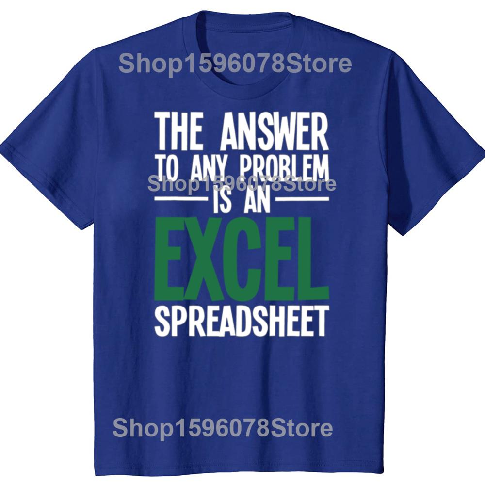 Die Antwort auf jedes Problem ist eine Excel-Tabelle Geburtstagsgeschenk Niedlich Lustig Jubiläum Geburtstagsgeschenk T-Shirt