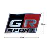 3D Aluminium Car Stickers Accessories Auto Body Tail Emblem Decals For Toyota Yaris Corolla Rav4 GR Logo GAZOO Racing GRSPORT