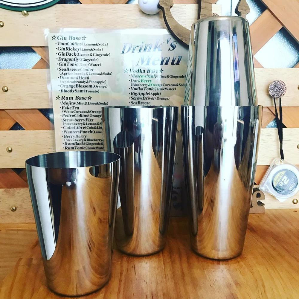 1/6/9/11pcs Boston Shaker Professional Stainless Steel Bartender Wine Cup Cocktail Mixer Martini Cocktail Shaker Bar Set 5