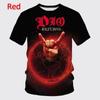 Hip Hop Street Unisex Oversized T Shirt New Metal Rock Dio Band 3D Print T-shirt Fashion Men Clothing Harajuku Short Sleeve Tops