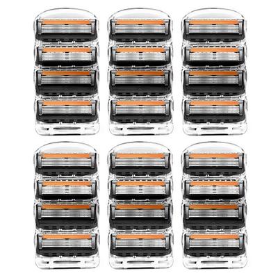 Gillette Compatible Razor Blades New ProGlide 6 Pack Set(24pcs), Korean Razor Blade