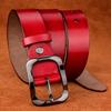 Women'S Genuine Leather Retro Belt Concave And Convex Personalized Pure Cowhide Belt Retro Pure Cowhide Wide Pants Belt