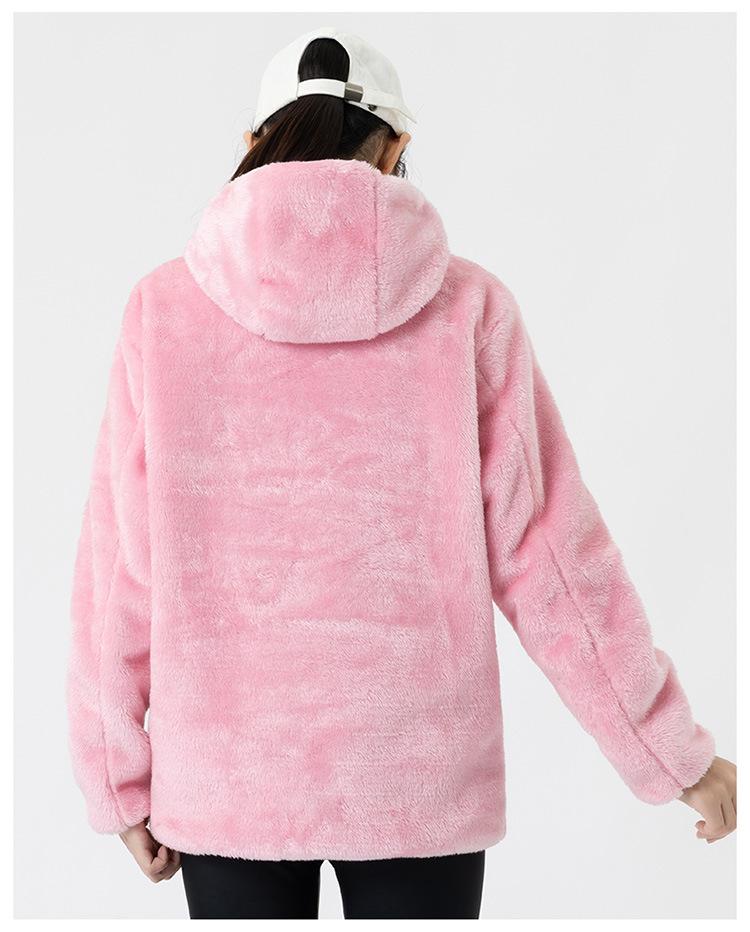 USB-Beheiztes Korallenfleece-Sweatshirt für Damen & Herren - Neun-Zonen-Konstanttemperaturjacke