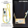 KEYSION Crossbody Strap Phone Case for Samsung A55 5G A35 A25 A15 LTE Cute Cartoon Long Lanyard Mirror Shockproof Cover for Galaxy A05S