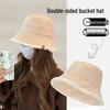 Reversible Lambswool Women's Fisherman Winter Hat – Fashionable, Versatile, Face-Slimming, Warm Bucket Hat