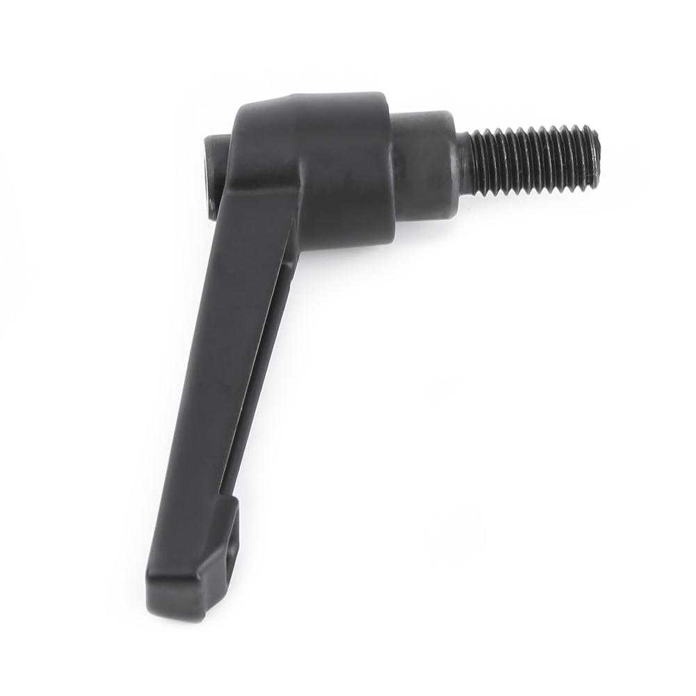 Black Color Clamping Lever Adjustable Handle with External Thread (M8*16)