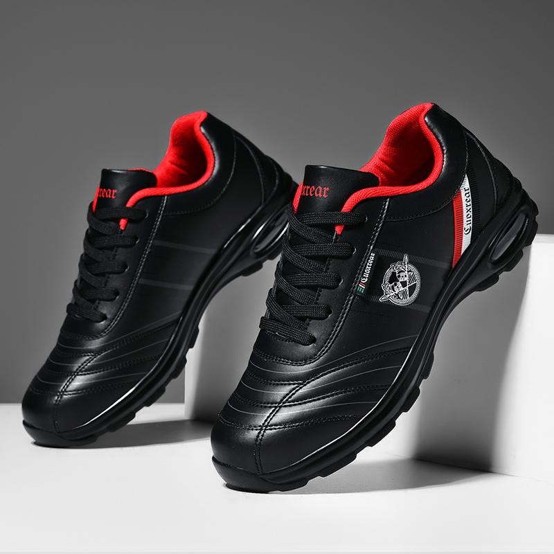 Herren-Sneaker Vielseitige Luftpolster-Laufschuhe Herren-Plattform Leder Vulkanisierte Schuhe Atmungsaktive Herren-Freizeit-Sportschuhe
