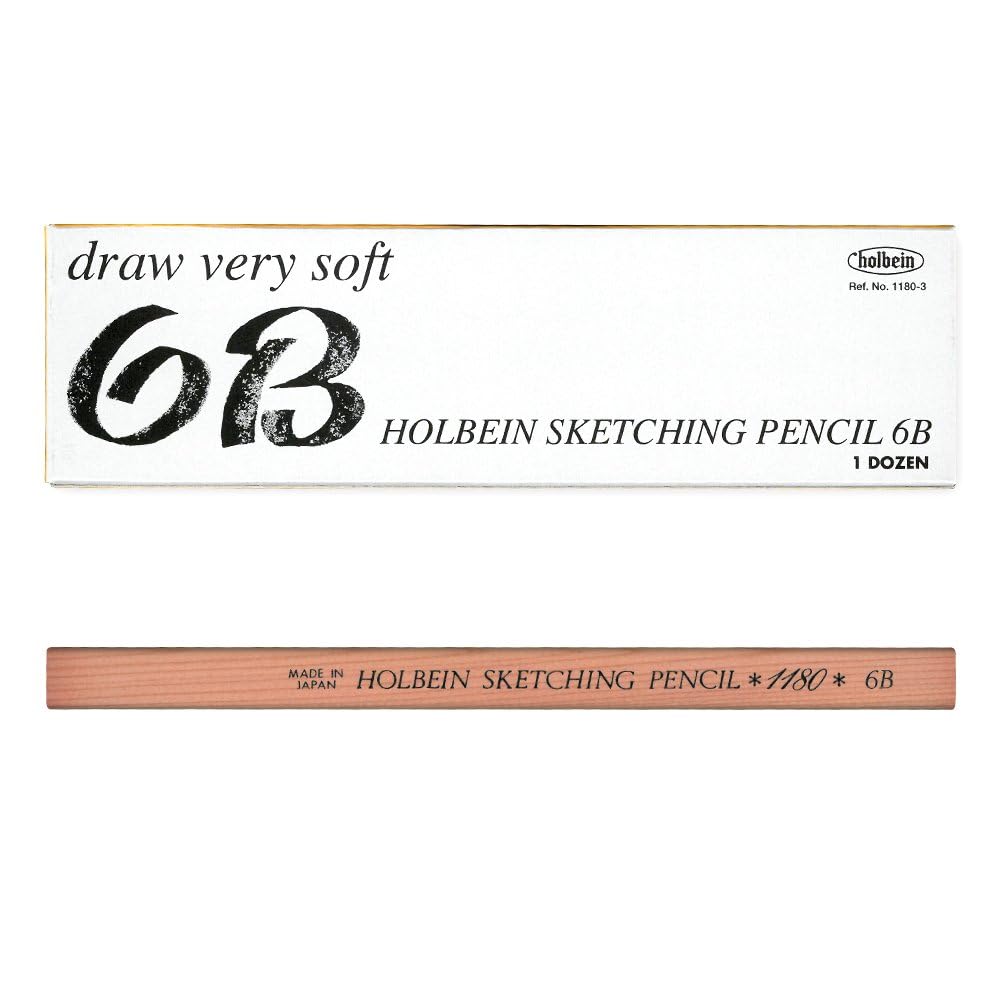 Holbein Zeichenstift 6B 12 Stück 304103 #1180