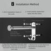 2Pcs Punch-free Clothes Drying Hanger Wall-mounted Scalable Storage Racks  Bathroom