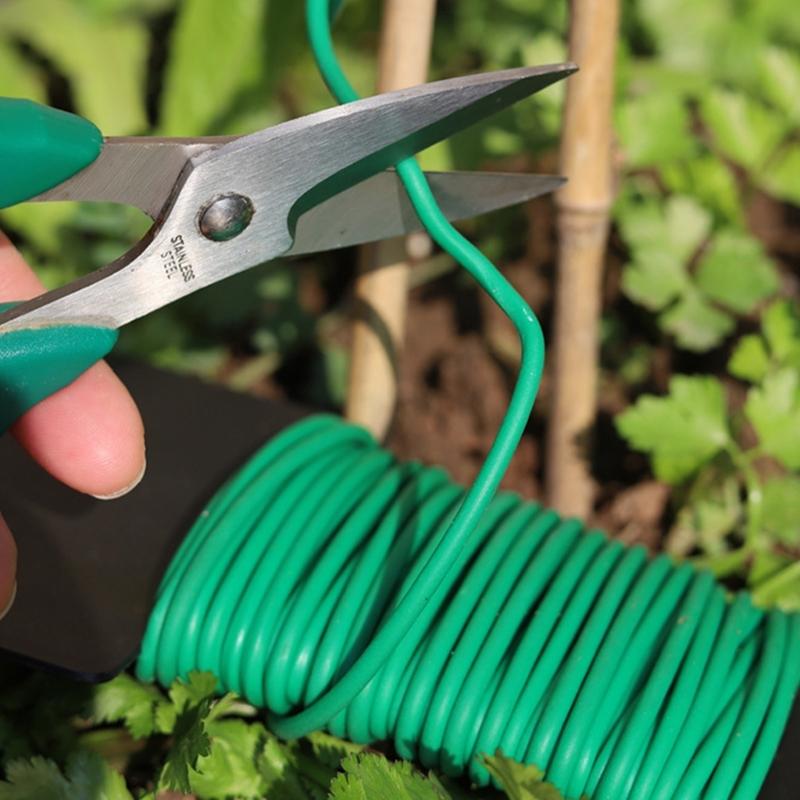 Multipurpose Flexible Soft Round Garden Tying Wire Cord For Plant Support Flower Binding Durable UV Resistant 3.5mmx10m