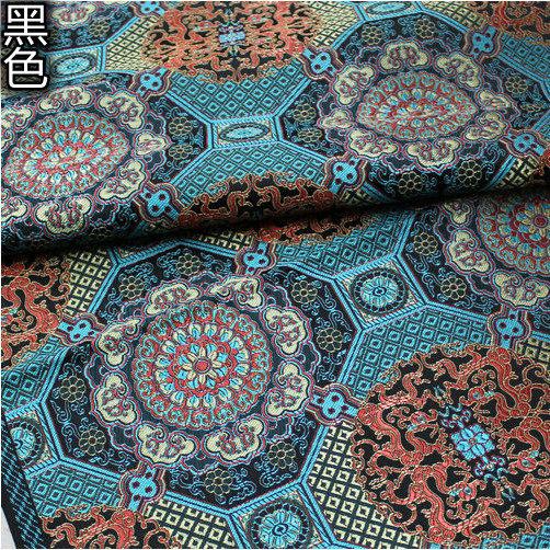 Thick Chinese Brocade Fabric With Dragon Pattern Material For Sewing 100% Polyester DIY Gift Box Sewing Packaging Cloth