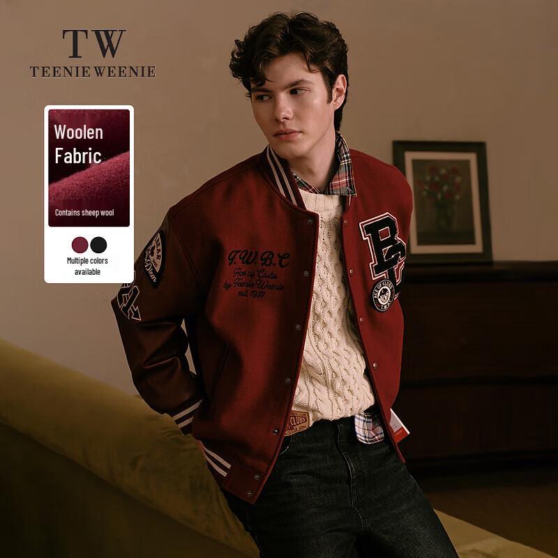 Teenie Weenie Men's Color-Block Woolen Coat