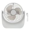 USB Desk Fan 3 Speed Modes Stable Base Rotatable Head USB Charge Small Desk Fan for Family Office School