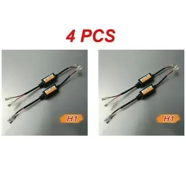 1-4pcs LED Canbus Decoder Adapter For H1 H4 H7 H11 9005 9006 9012 Anti-Flicker Harness Bulbs Resistor Warning Error Canceller