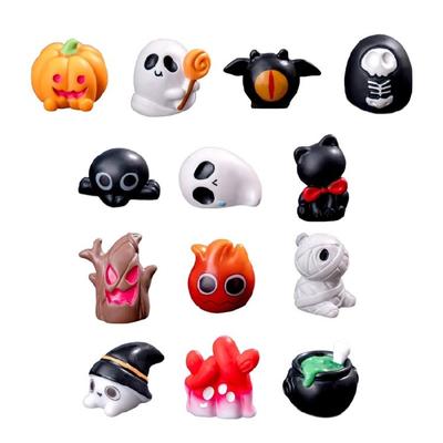 Figurinhas Miniatura de Abóbora de Halloween, Fantasma, Morcego Fantasmagórico, Elfo, Estátuas de Resina, Enfeite para Festival, Escritório em Casa, Acento