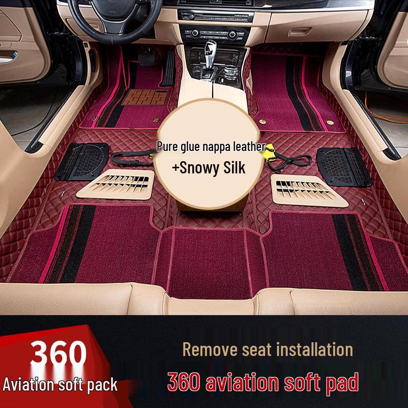 Compatible with Kaiyi Showjet Pro: 360° Aviation Soft Package Floor Mats, Easy Seat Installation & Disassembly