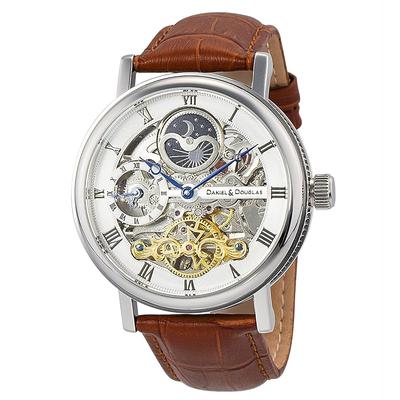 Daniel Douglas Automatic Mechanical Watch DD8806 Skeleton Men's (DD8806-SV)