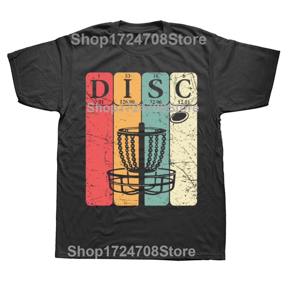 Disc Golf Periodic Table Player Vintage T Shirts Summer Graphic Cotton Streetwear Short Sleeve Birthday Gifts Tshirt Men