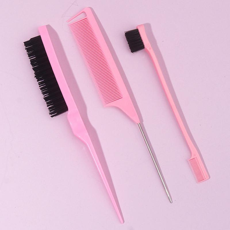 Pro Pointed Tail Salon Hairdressing Hair Styling Anti-Static Comb Hair Brush Steel Needle Pin Rat Tail Combs Barber Accessories