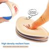 1Pair Women Forefoot Pad Pain Relief Insert Half Size Insoles Non-Slip Cushion Shoe Breathable Sweat Absorbing Foot Pads