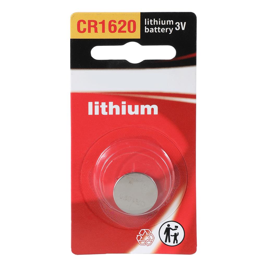 3V Lithium Coin Battery CR1620 for Household Electronics Car Key Remote Controls Not Rechargeable