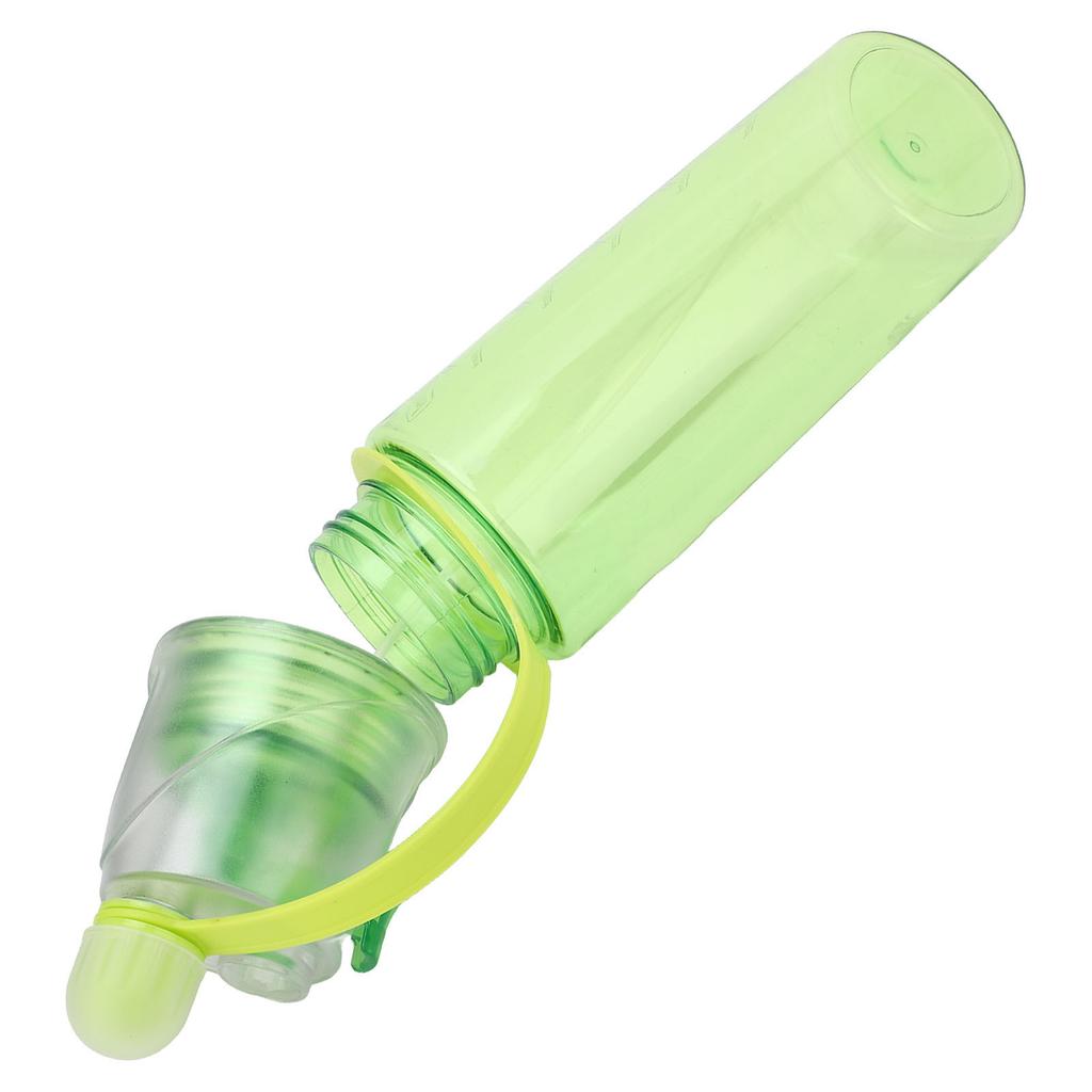 Water Spray Bottle Clear Scale Large Capacity Plastic Bottle for Sports Hiking Picnic Green